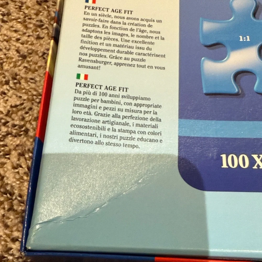 3 Ravensburger Puzzle Set - Disney Planes, Animals, and Race Car - Picture 2 of 2